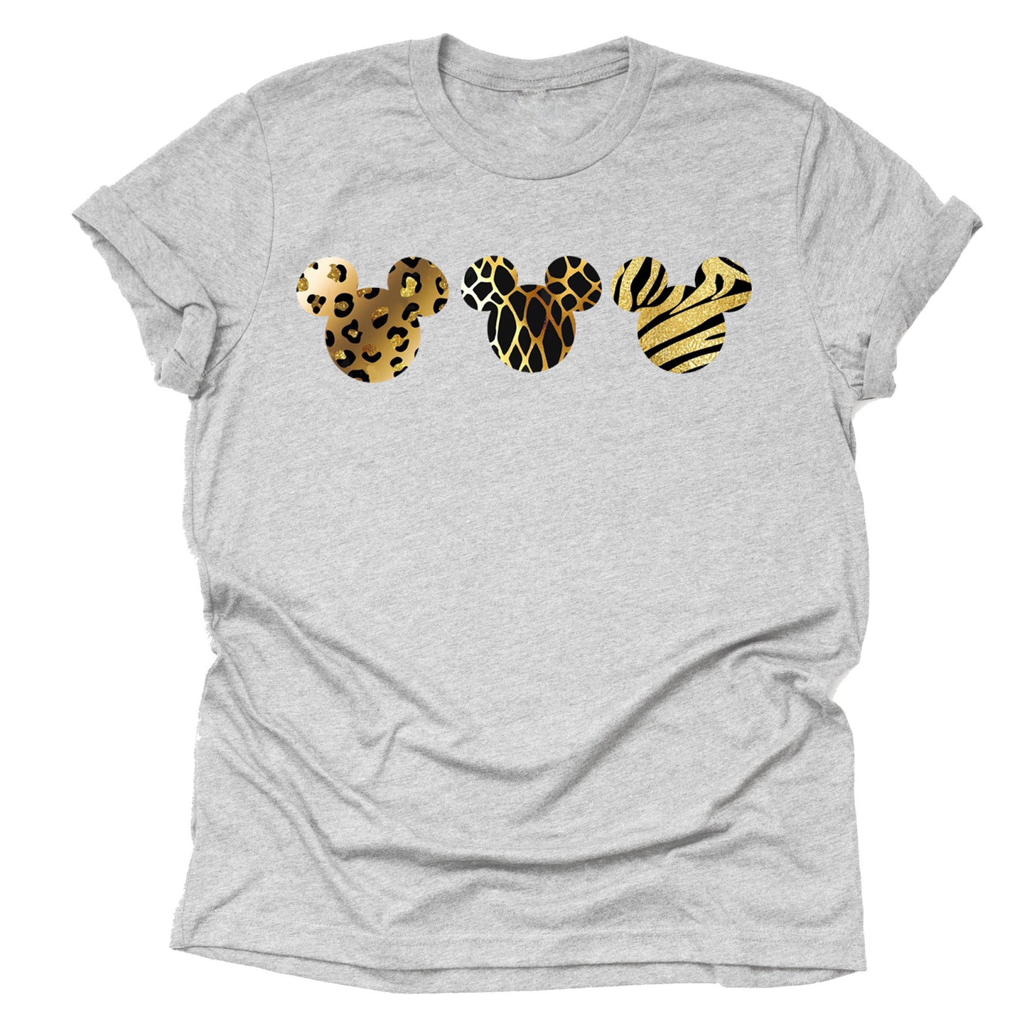 Leopard Print Mickey Shirt, Animal Kingdom Shirt for Women, Graphic T-Shirt for Women
