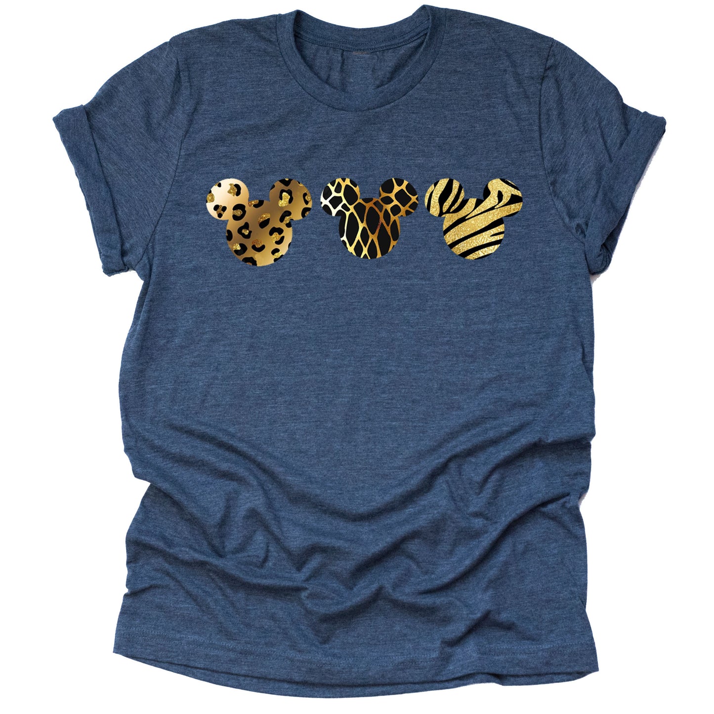 Leopard Print Mickey Shirt, Animal Kingdom Shirt for Women, Graphic T-Shirt for Women