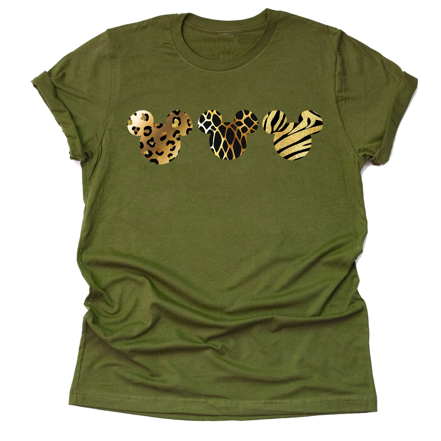 Leopard Print Mickey Shirt, Animal Kingdom Shirt for Women, Graphic T-Shirt for Women