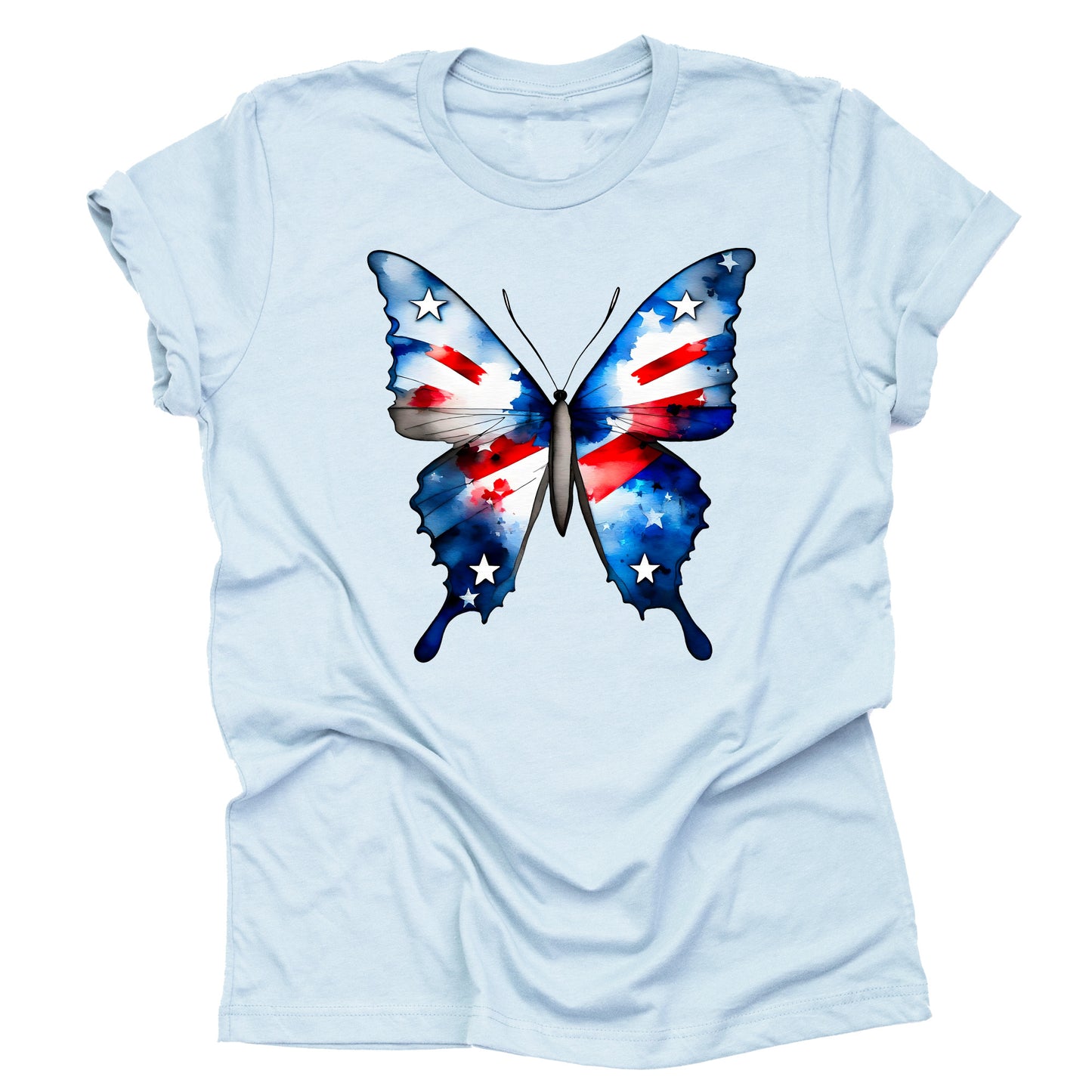 Patriotic USA July 4th American Flag Casual Short Sleeve Unisex T-Shirt