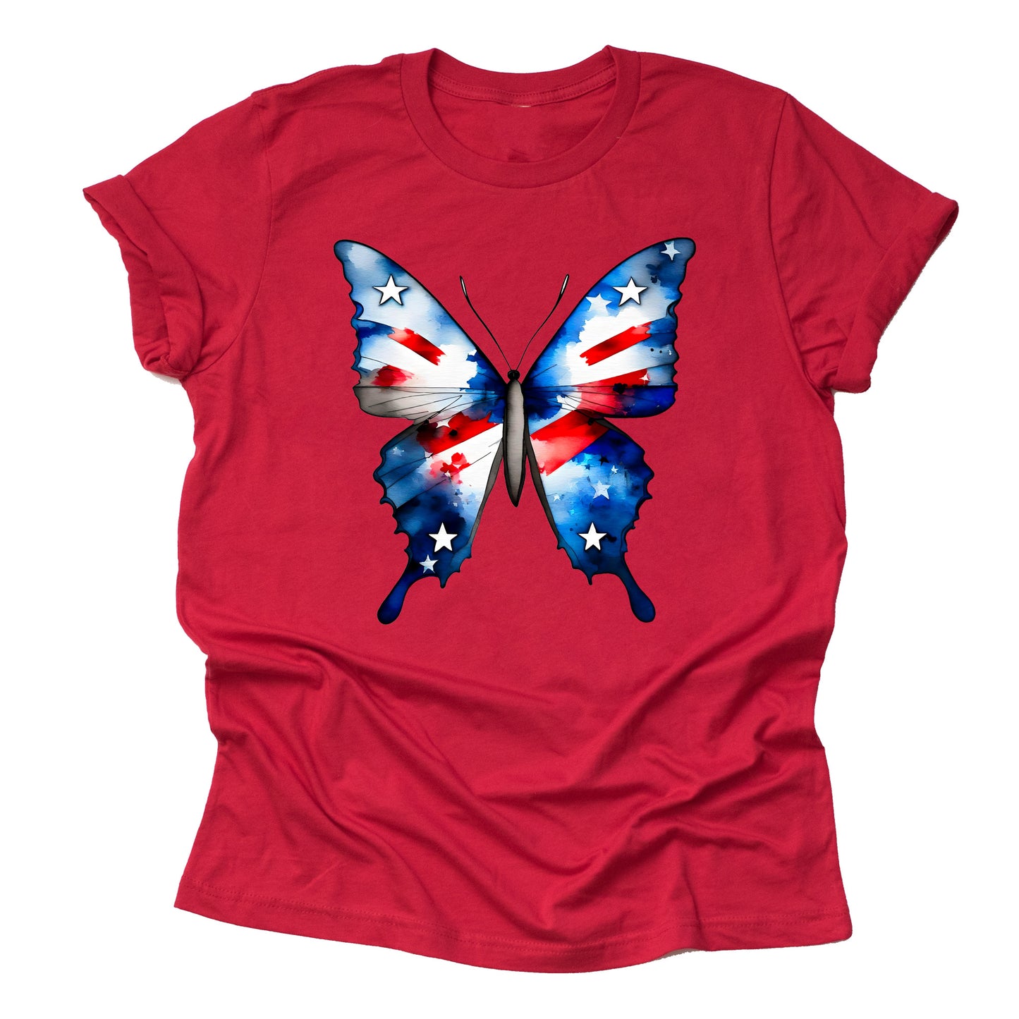 Patriotic USA July 4th American Flag Casual Short Sleeve Unisex T-Shirt