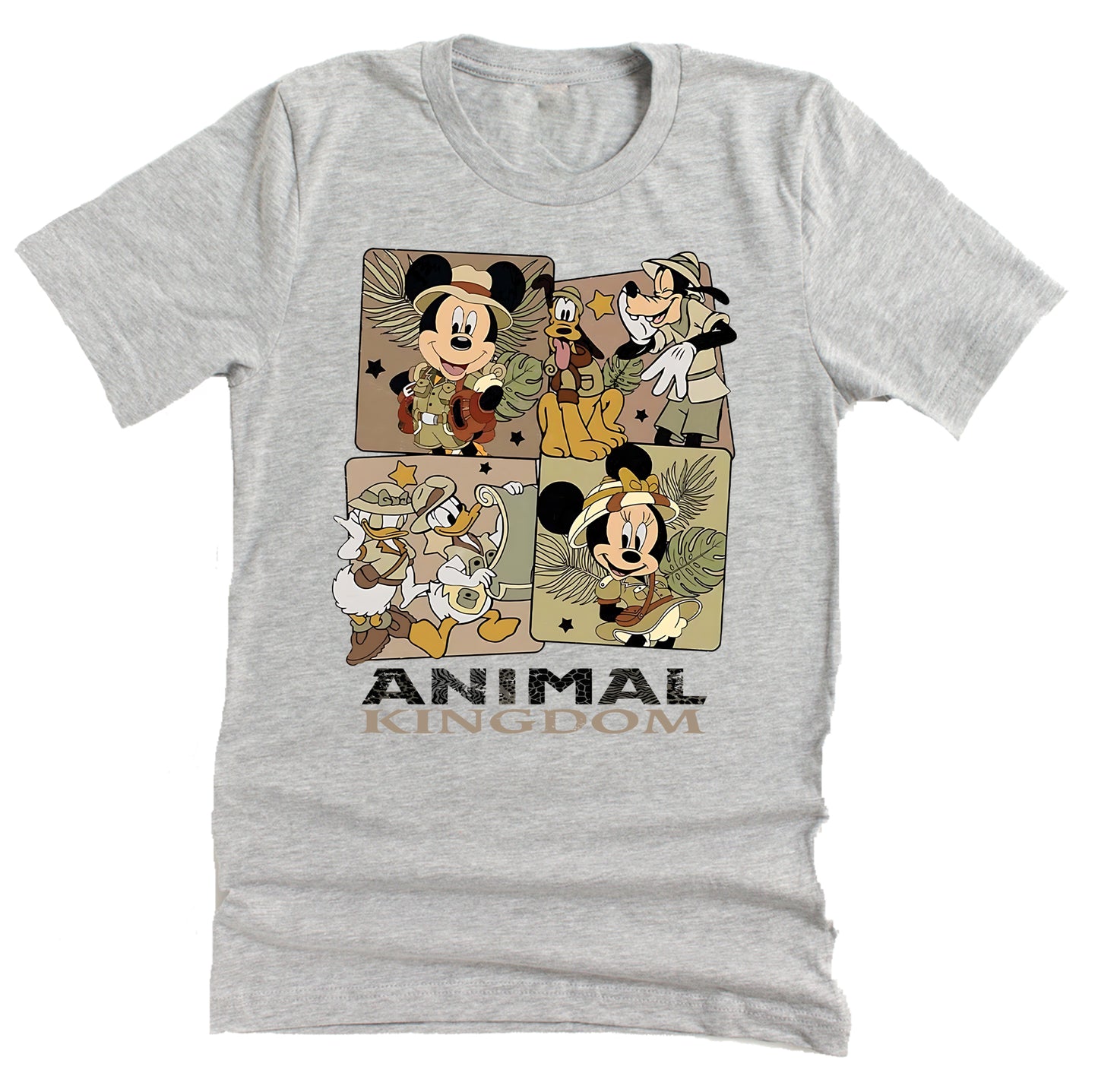 Animal Kingdom 4 Square Character Short Sleeve Unisex T-Shirt