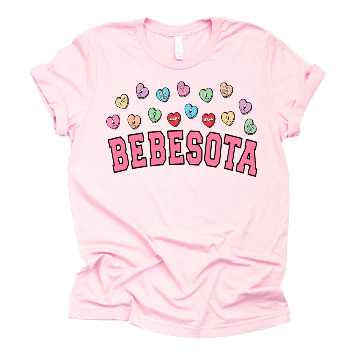 Bebesota Valentine Graphic Design Casual Short Sleeve Shirt