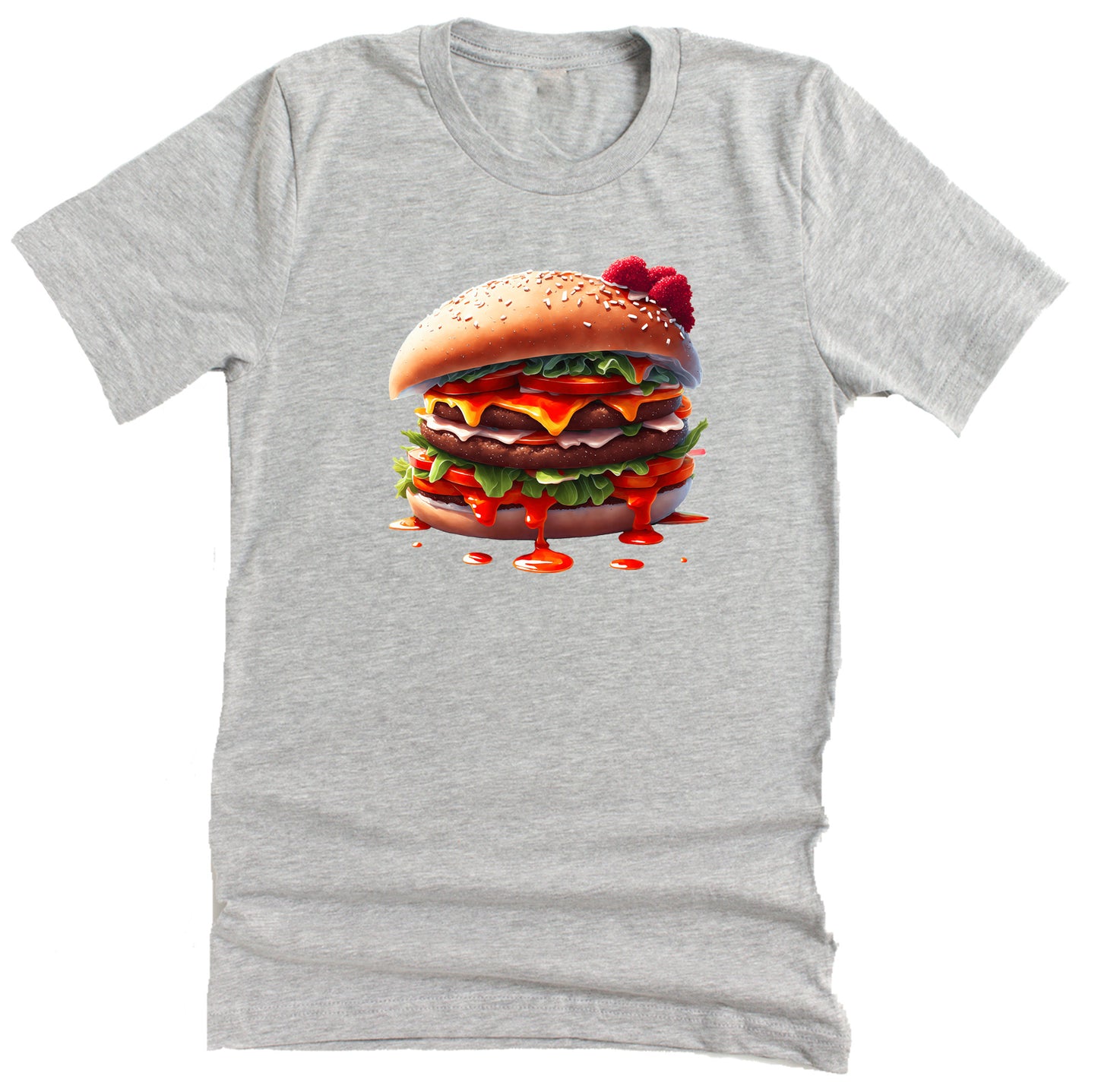 Burger T-Shirt for Food Lovers – Funny Cheeseburger Graphic Tee, BBQ Cookout Shirt, Fast Food Gift for Men & Women, Unisex Top