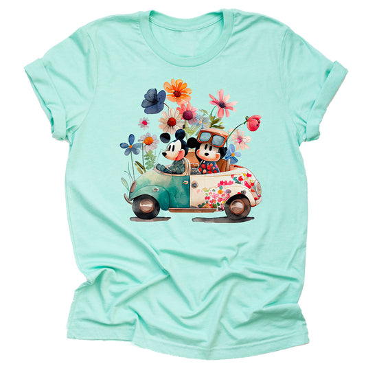 Epcot Flower and Garden Festival Mickey and Minnie Unisex T-Shirt