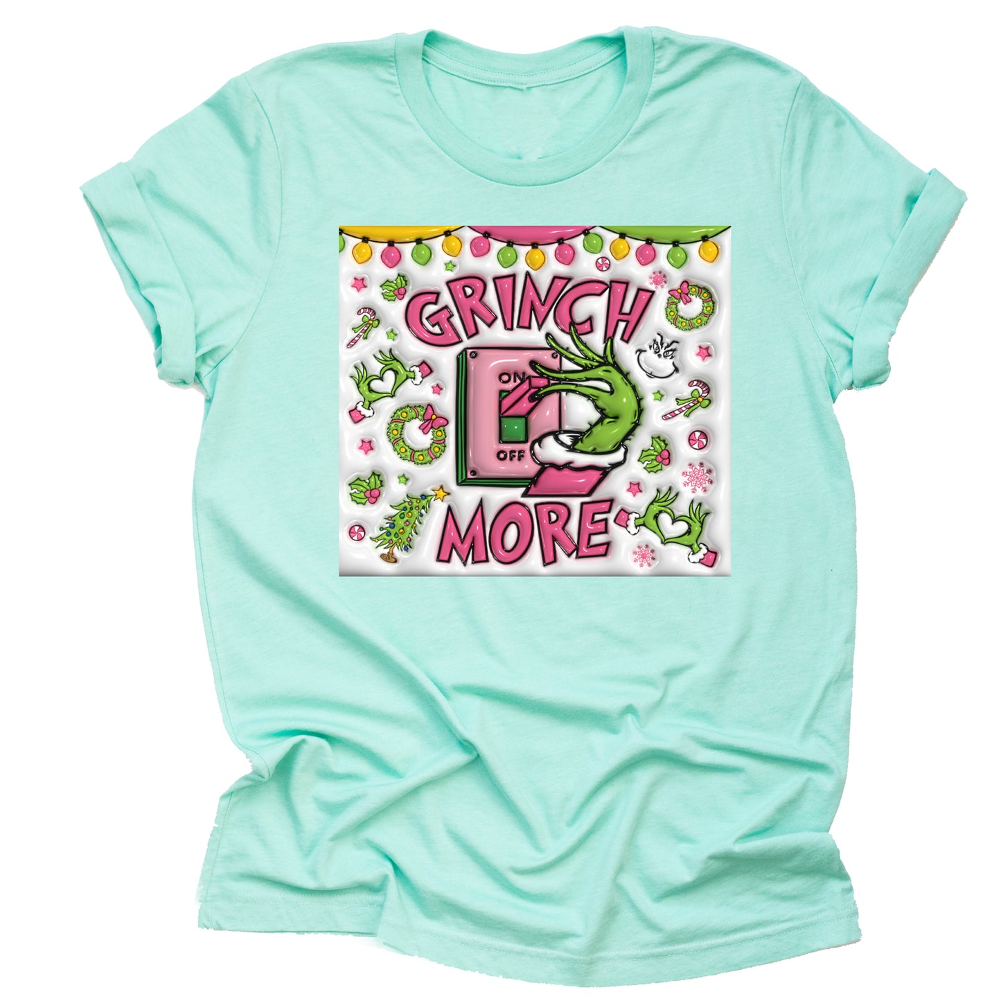 Grinch Mode On Christmas Unisex Casual Short Sleeve Shirt