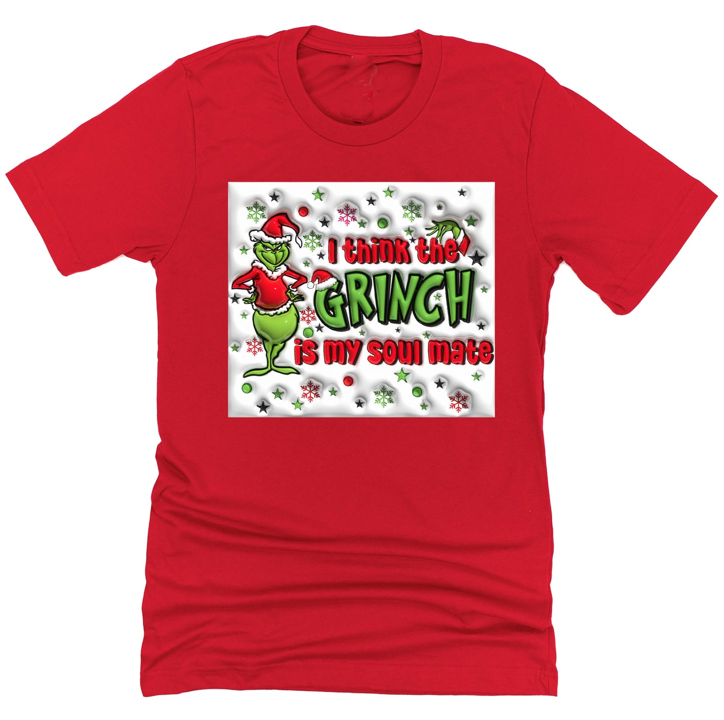 I Think the Grinch is my Soulmate, Christmas Unisex Short Sleeve Shirt