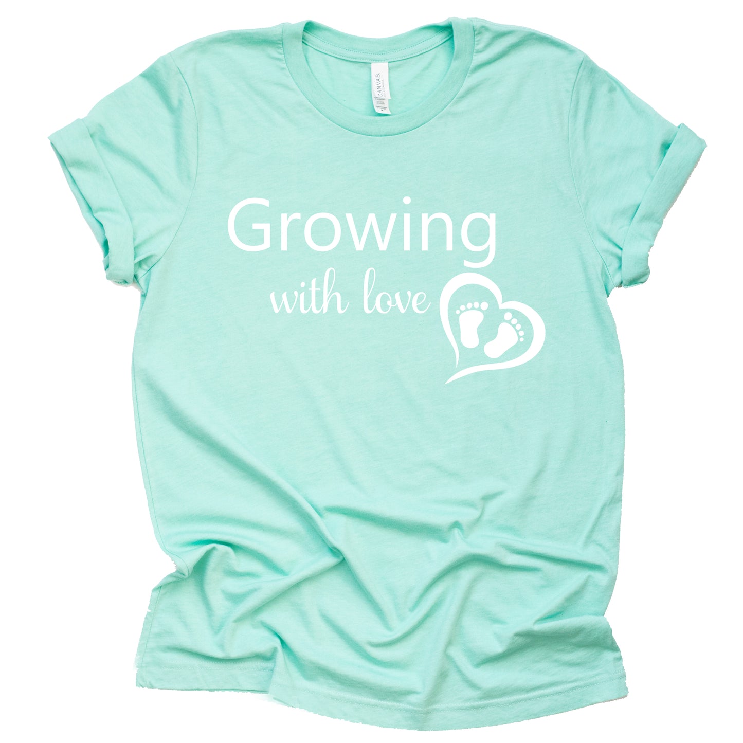 Growing with Love Shirt, Pregnancy Announcement, Baby Announcement Shirt, Mom to Be, Pregnancy Reveal, New Mom Shirt