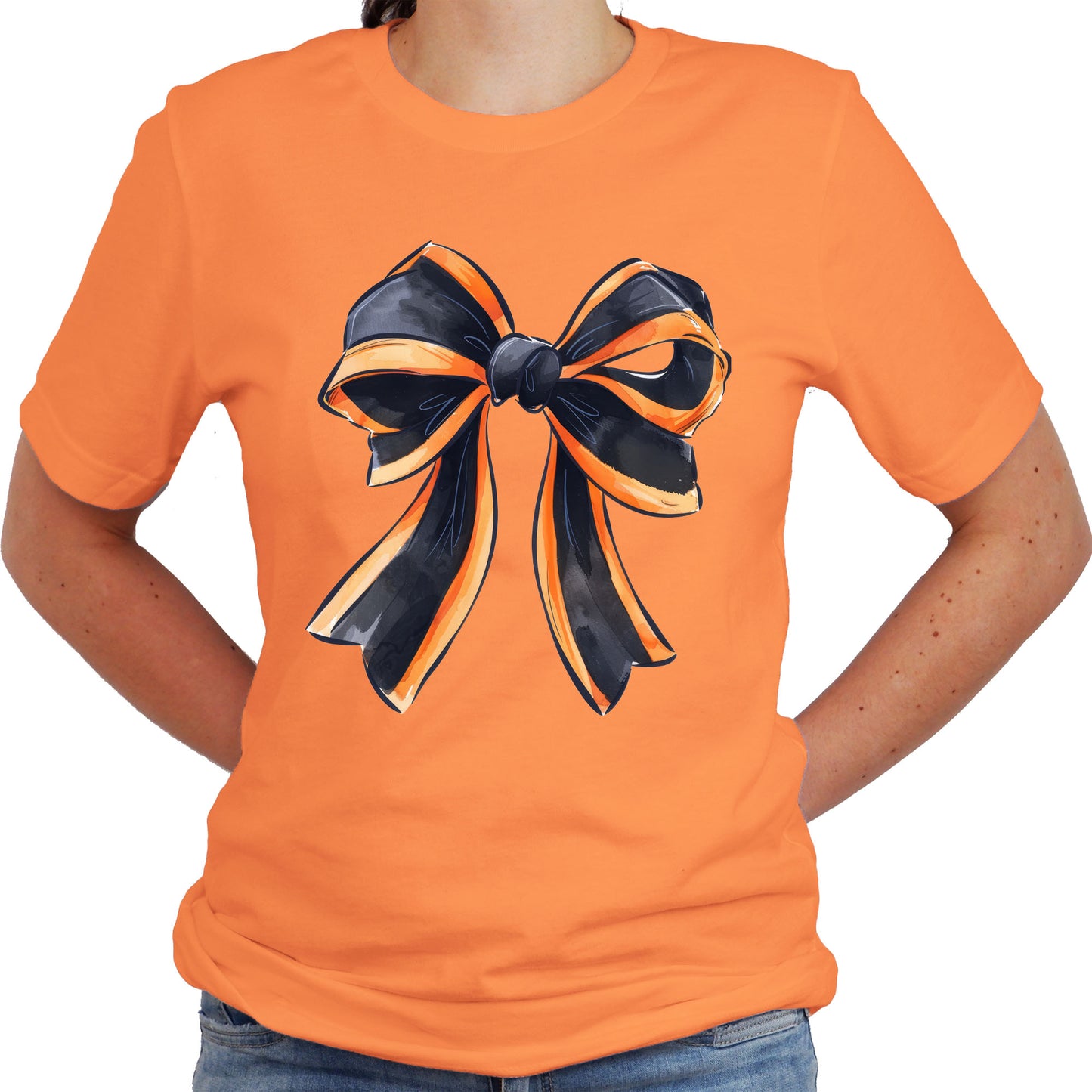 Halloween Bows Shirt Adult Unisex T-Shirt Casual Short Sleeve