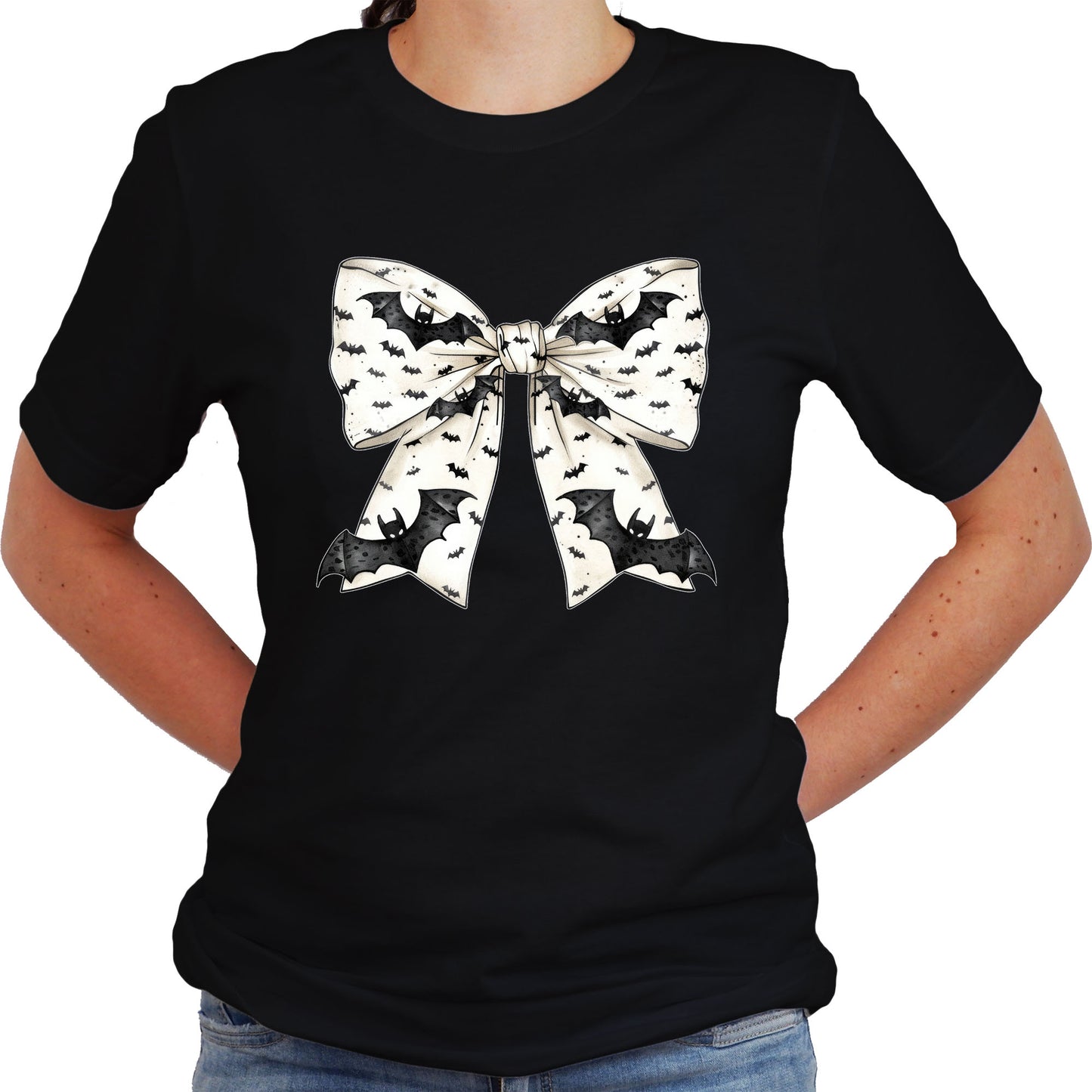 Halloween Bows Shirt Adult Unisex T-Shirt Casual Short Sleeve