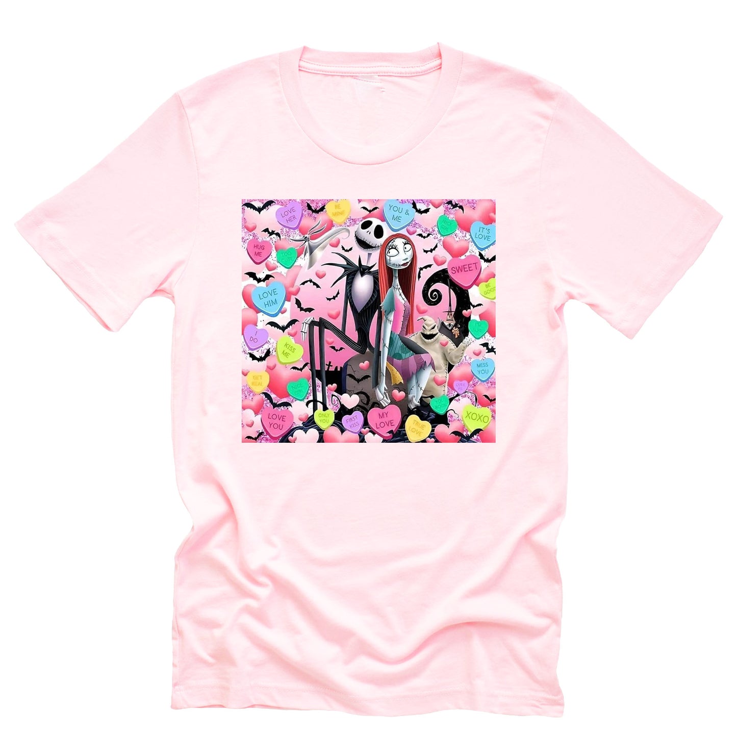 Jack Skellington Valentine Candy, Valentine Shirt Unisex Short Sleeve Shirt