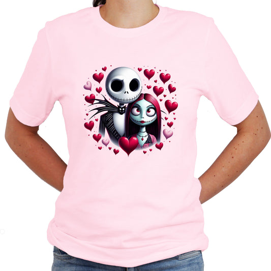 Jack sally Hearts, Valentine Shirt Unisex Short Sleeve Shirt