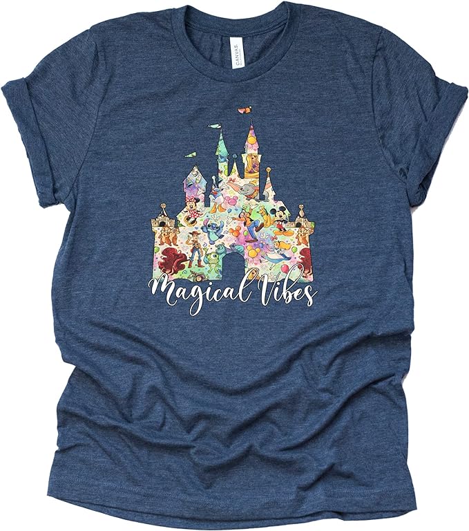 Magical Vibes Shirt, Magic Kingdom Shirt, Disney Shirt Casual Short Sleeve Shirt