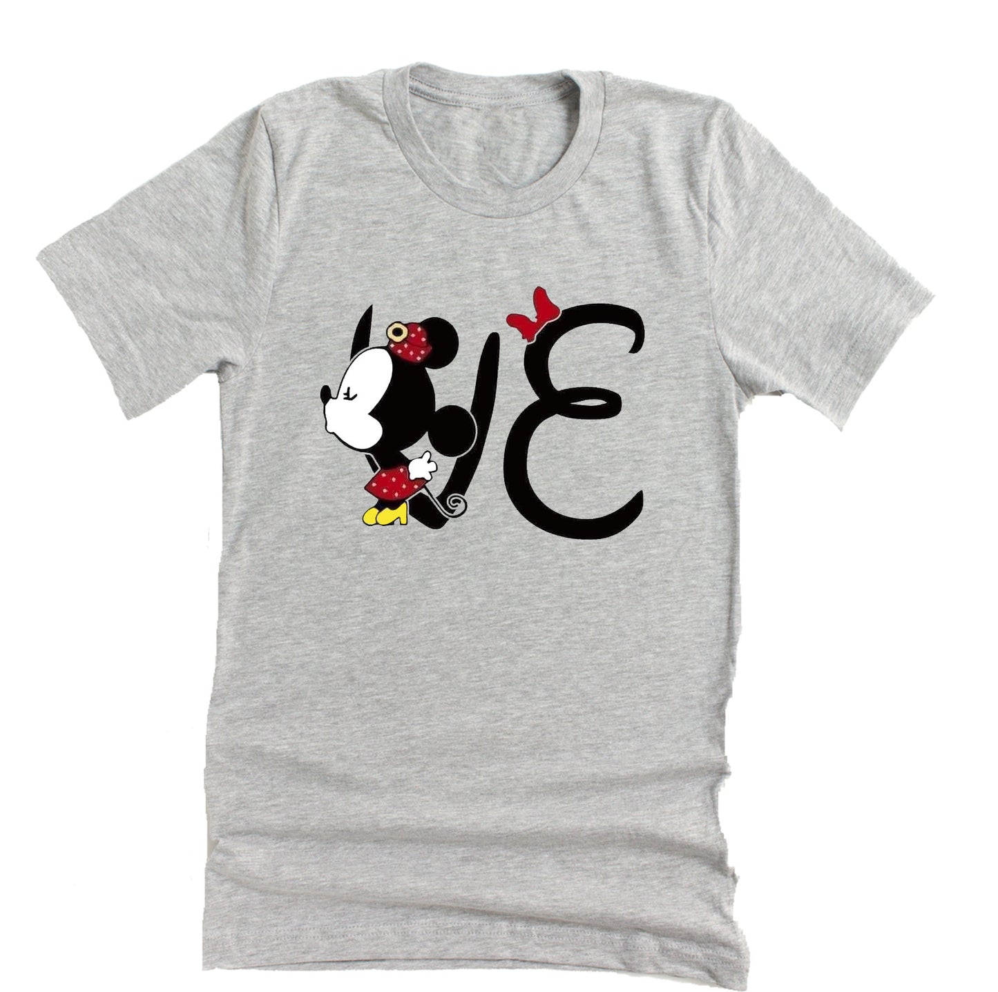 Mickey Minnie Love, Valentine Shirt Unisex Short Sleeve Shirt Couples Shirts Couples Shirts