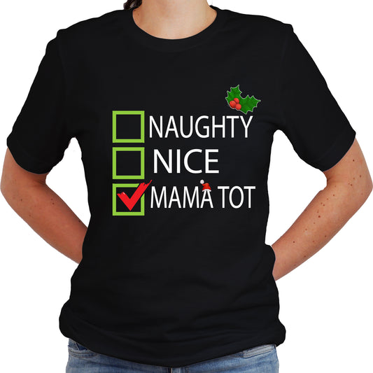 Naughty Nice Mama Tot Shirt, Shoelover99 Merch Ophelia Nichols Unisex Shirt