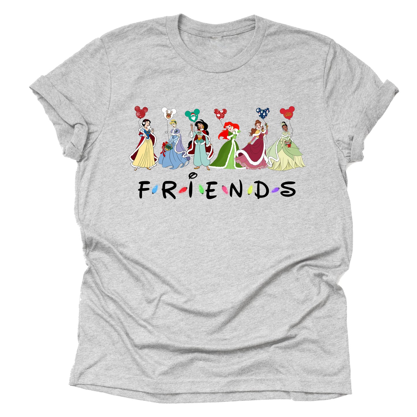 Disney Princess Friends Unisex Short Sleeve Shirt