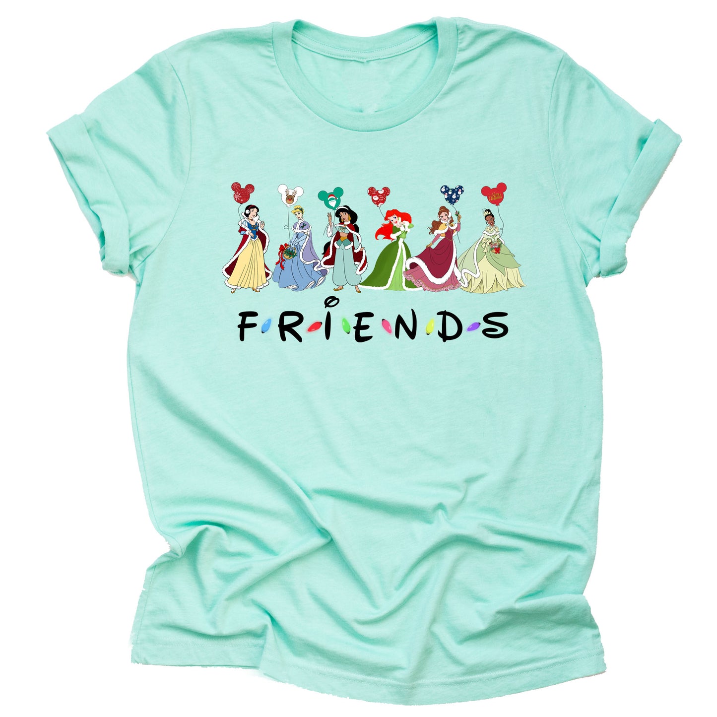 Disney Princess Friends Unisex Short Sleeve Shirt