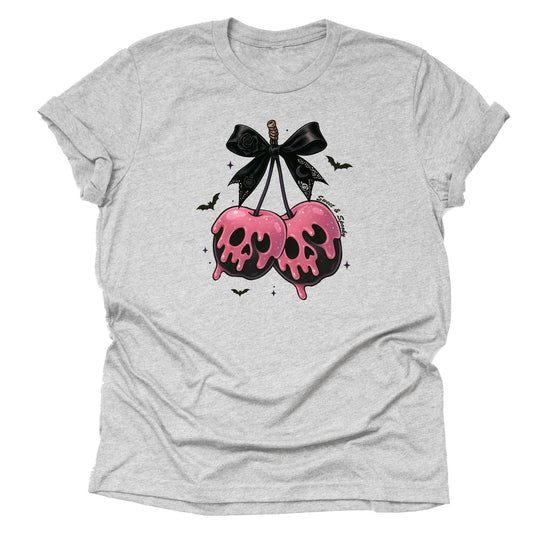 Halloween Skull Cherries T-Shirt – Creepy Cute Short Sleeve Tee