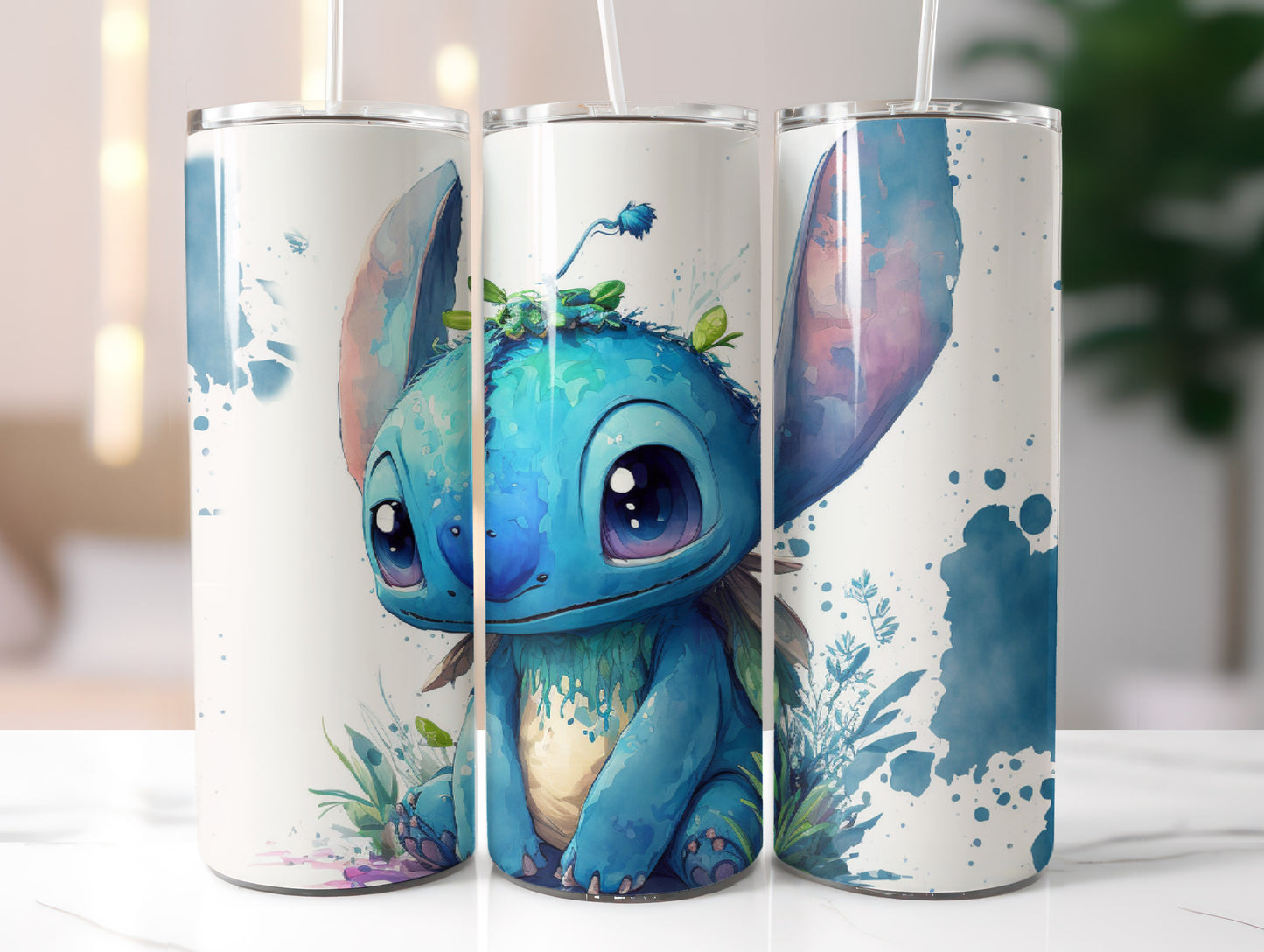 Disney Stitch Insulated Tumbler with Lid and Straw | Gifts for Women Men Reusable Stainless Steel Water Bottle Travel Mug