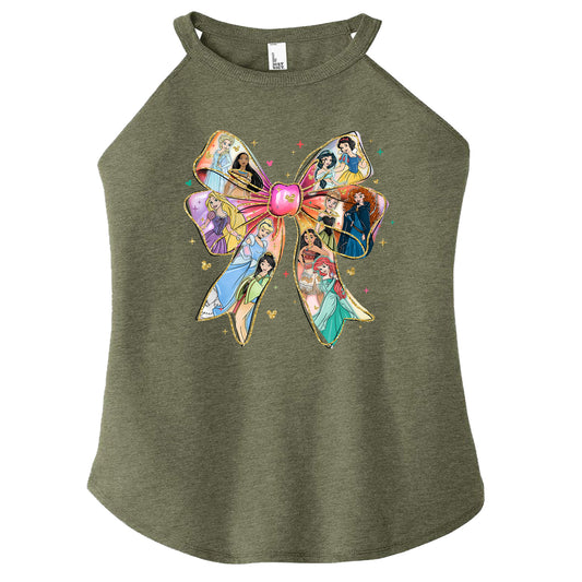 Princess Bow Unisex T-Shirt or Tank – Cute Short Sleeve Graphic Tee – Magical Castle Theme Park, Princess Fan