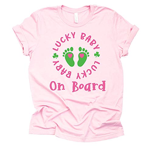 Lucky Baby on Board Shirt, Pregnancy Announcement Shirt, Surprise Pregnancy Announcement
