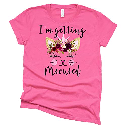 I'm Getting Meowied Shirt Funny Cat Saying Fiancé Bride Bridal Women's Bride Top Wedding Bachelorette