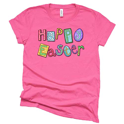 Happy Easter Shirt, Easter Shirt for Women Tee T-Shirt Unisex Short Sleeve
