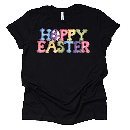 Hoppy Easter Shirt, Easter Shirt for Women Tee T-Shirt Unisex Short Sleeve