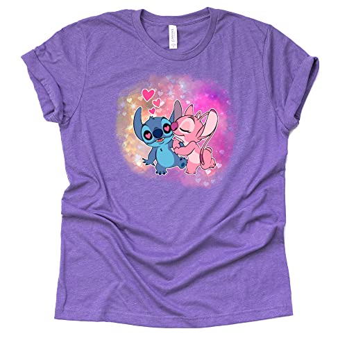 Stitch and Angel Kiss Disney Shirt | Magic Kingdom T-Shirt | Cute Vacation Shirt for Disney | Unisex Sizing