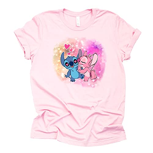 Stitch and Angel Kiss Disney Shirt | Magic Kingdom T-Shirt | Cute Vacation Shirt for Disney | Unisex Sizing
