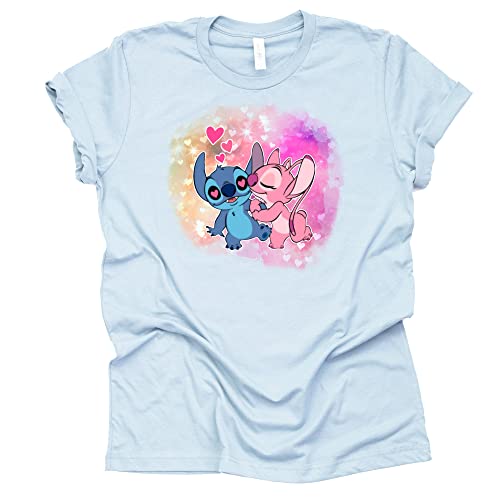 Stitch and Angel Kiss Disney Shirt | Magic Kingdom T-Shirt | Cute Vacation Shirt for Disney | Unisex Sizing