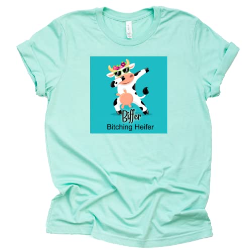 Biffer Bitching Heifer Cow Dancing T-Shirt, Shoelover99 Merch, Ophelia Nichols Unisex Sizing