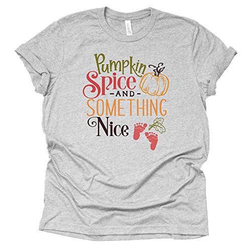Pumpkin Spice and Something Nice Shirt, Thanksgiving Pregnancy Announcement Shirt