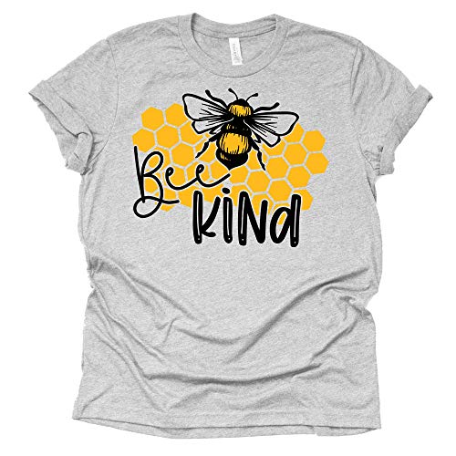 Bee Kind T-Shirt, Be Kind Shirt, Women Summer Graphic Tees Tops Funny Unisex Short Sleeve