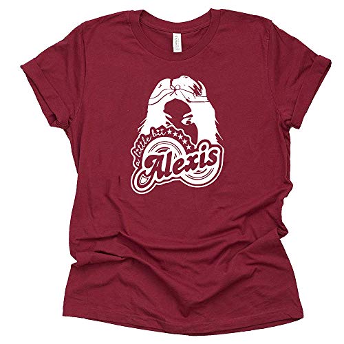 Little Bit Alexis Shirt Moira Alexis Rose T-Shirt Novelty Shirt Short Sleeve Print Casual Top