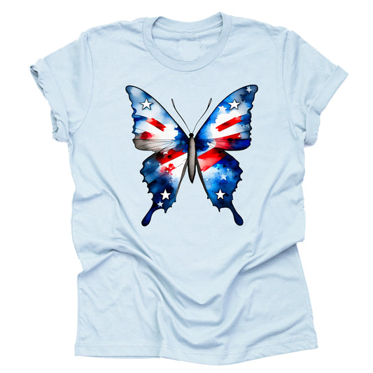 Patriotic USA July 4th American Flag Casual Short Sleeve Unisex T-Shirt