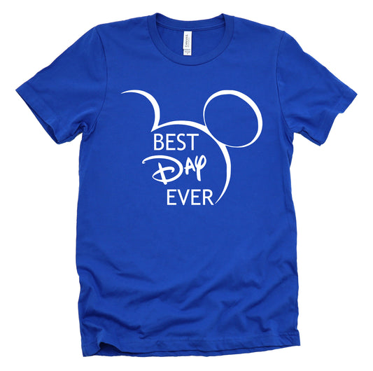 Disney Best Day Ever Shirt, Birthday Shirt, Mickey Printed Pullover Casual Tees T-Shirt