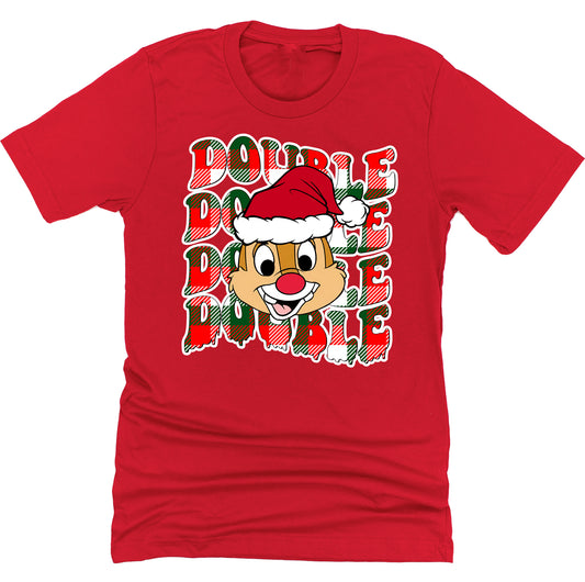 Christmas Chip and Dale Double Trouble Graphic Design Unisex T-Shirt