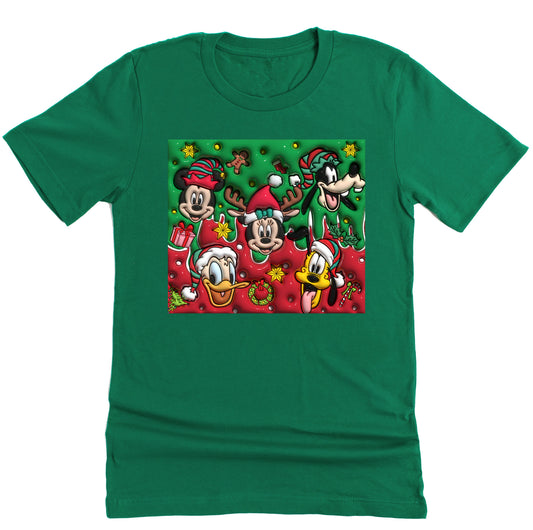 Christmas Mickey and Friends Unisex Short Sleeve Shirt