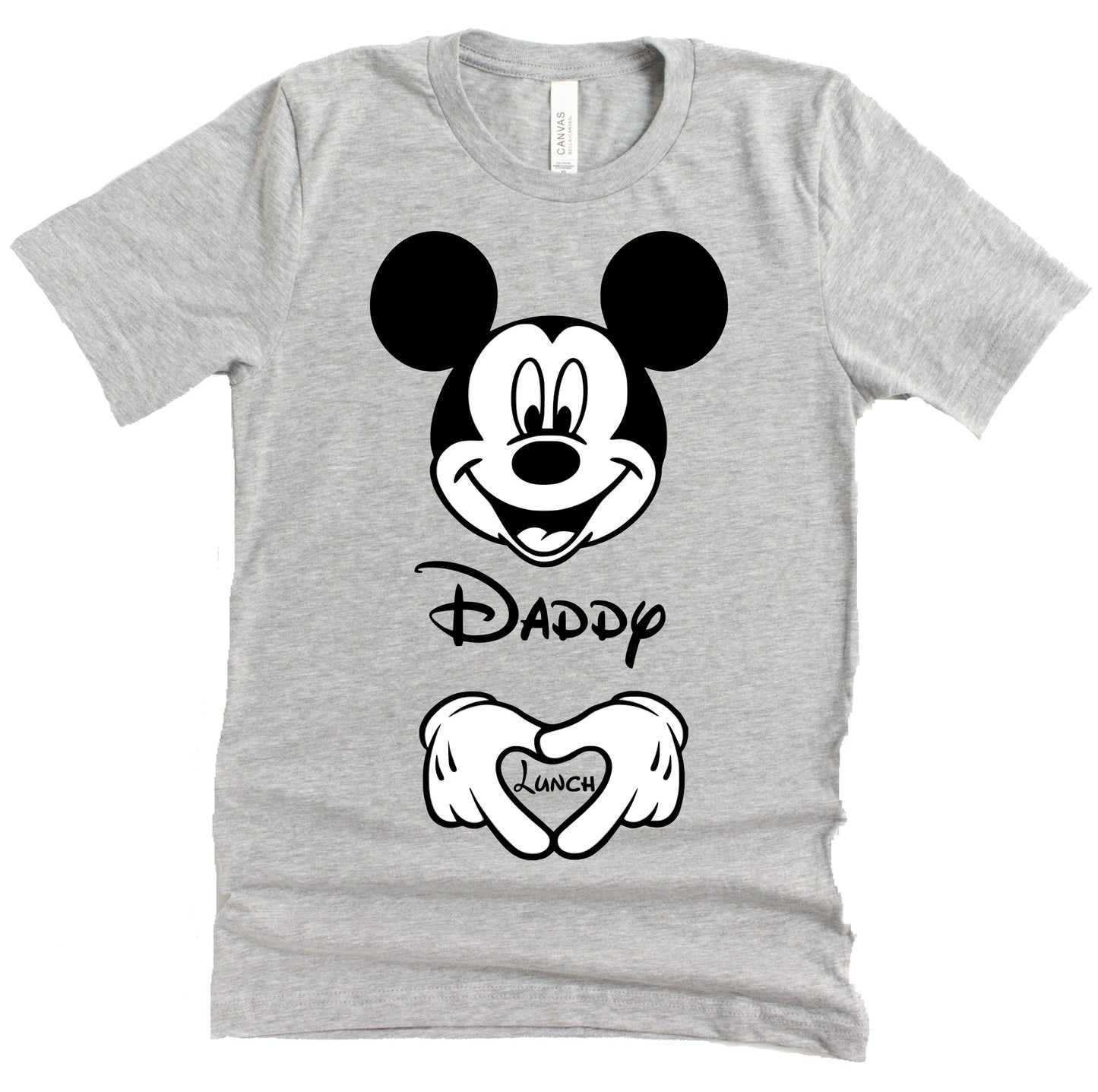 Minnie Mommy Baby and Mickey Daddy Lunch T Shirt Pregnancy Announcement T-Shirt, Casual Short Sleeve Unisex Shirt