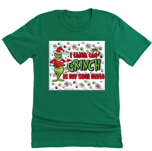 I Think the Grinch is my Soulmate, Christmas Unisex Short Sleeve Shirt