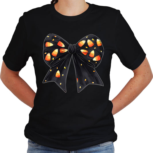 Halloween Bows Shirt Adult Unisex T-Shirt Casual Short Sleeve