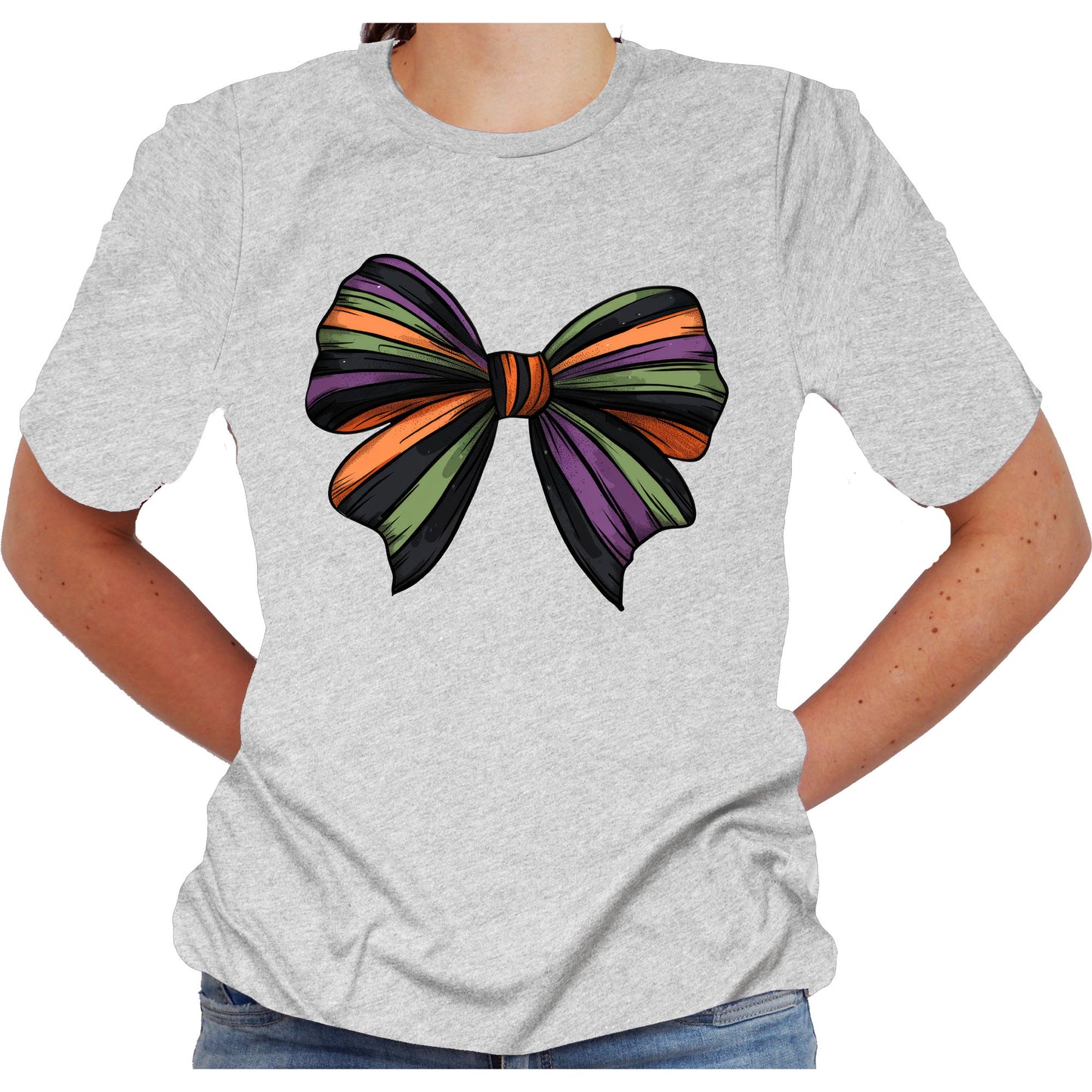 Halloween Bows Shirt Adult Unisex T-Shirt Casual Short Sleeve