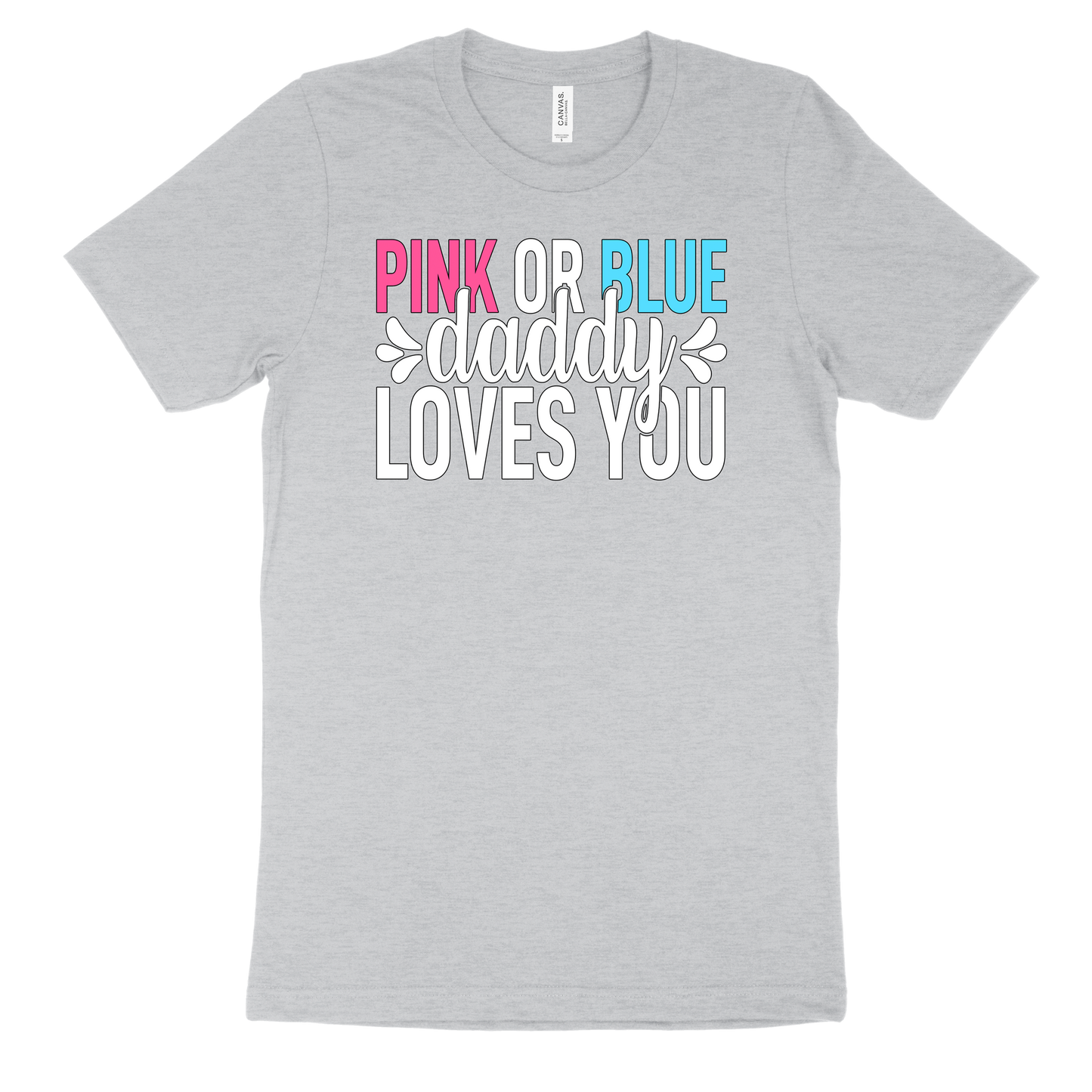 Pink or Blue Mommy Love You Shirt, Matching Daddy Shirt, Pregnancy Announcement Shirt, Baby Announcement, Pregnancy Reveal, Sold Separately