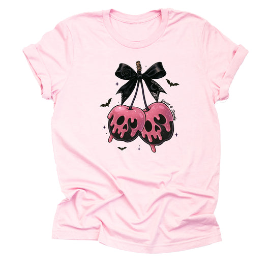 Halloween Skull Cherries T-Shirt – Creepy Cute Short Sleeve Tee