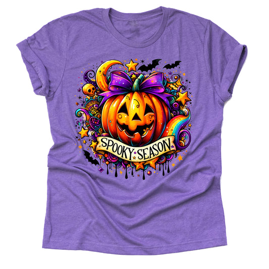 Halloween Spooky Season Scary Pumpkin T Shirt Cute Graphic Loose Tees Crew Neck Short Sleeve Casual Tops