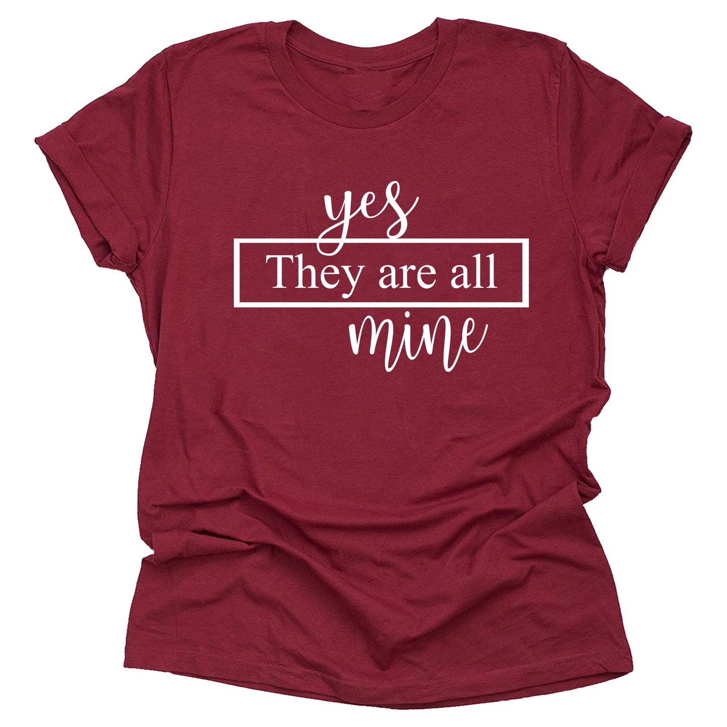 Yes They are All Mine Shirt, Mom Shirt, Mama Shirt, Family Tribe Shirt, Big Family, Large Family