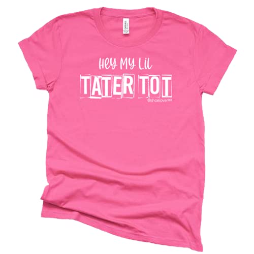 Hey My Lil Tater Tot T Shirt Shoelover99 Merch Ophelia Unisex Funny Tees Casual Short Sleeve