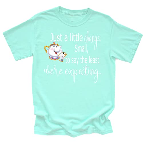 There May be Something There, That wasn't there before shirt, Beauty and The Beast Chip Miss Pot T Shirt Disney Pregnancy Announcement Tee Shirt Sold Individually