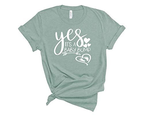 Yes It's a Baby Bump Shirt, Pregnancy Announcement Shirt, Baby Reveal Shirt